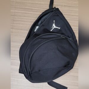Nike Air Jordan Jumpman Backpack Sling Premium Black Gym Squad Pockets- M1